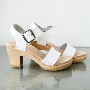 No. 6 Clog Sandal in White Patent - NEW - Size 10